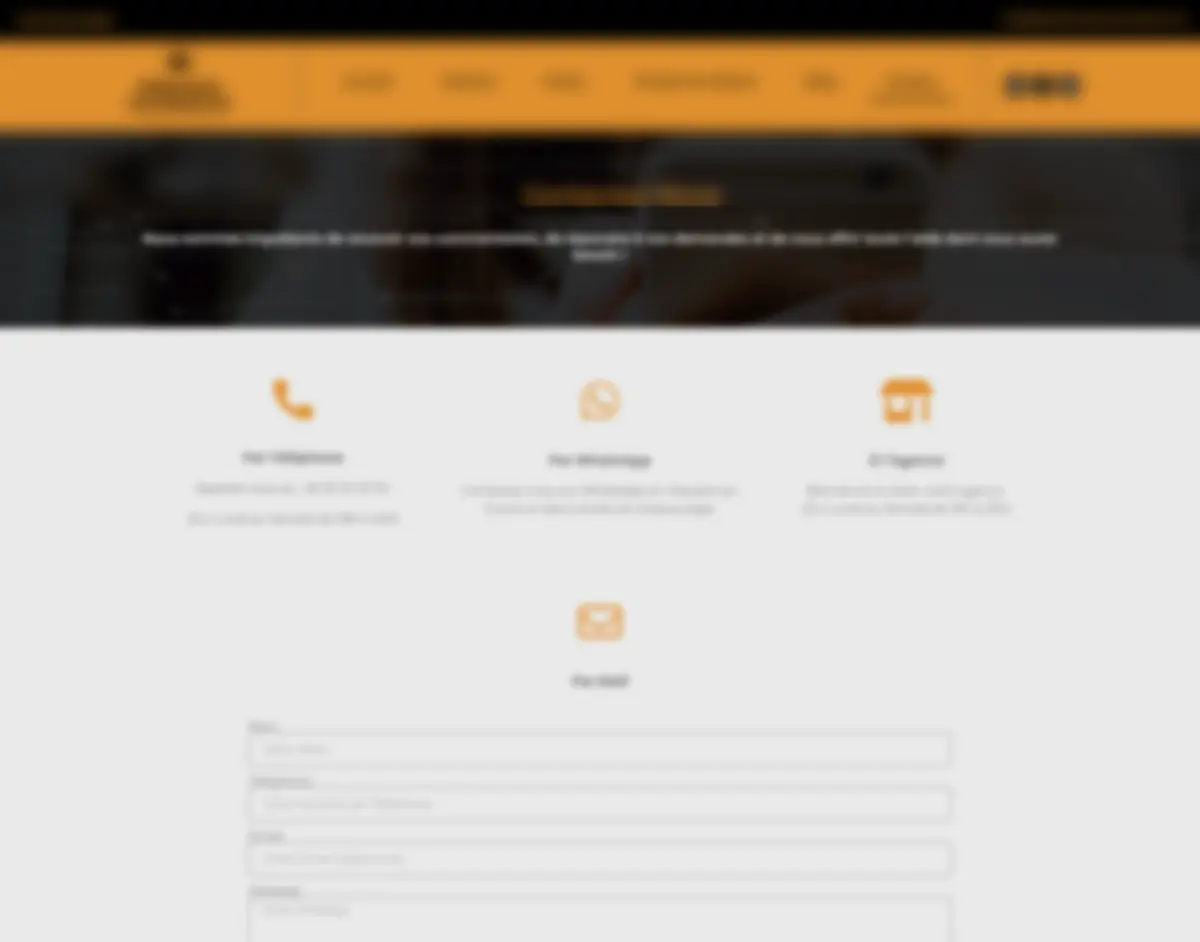 Interface anonymisée de contact et demandes